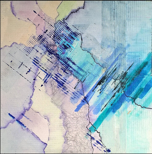 Trame légère by michel dubouloz, Painting for Sale on Singulart