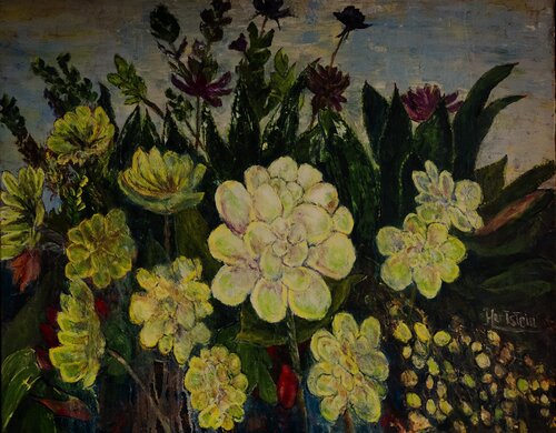 Cactus Garden by Michael Hartstein, Painting for Sale on Singulart