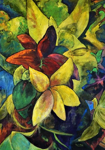 Flower Dream van Michael Hartstein, Schilderij te koop op Singulart