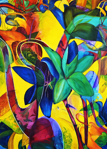 Flower Essence di Michael Hartstein, Pittura in vendita su Singulart