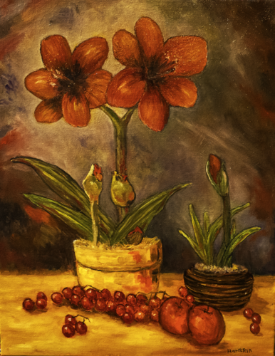 Amaryllis Joy van Michael Hartstein, Schilderij te koop op Singulart
