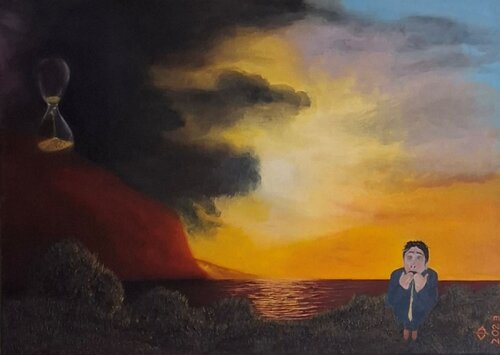 Angst von den Unbekannten van Antonio Visciano, Schilderij te koop op Singulart