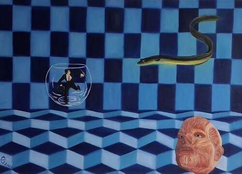 Der Ungelöster Konflikt van Antonio Visciano, Schilderij te koop op Singulart