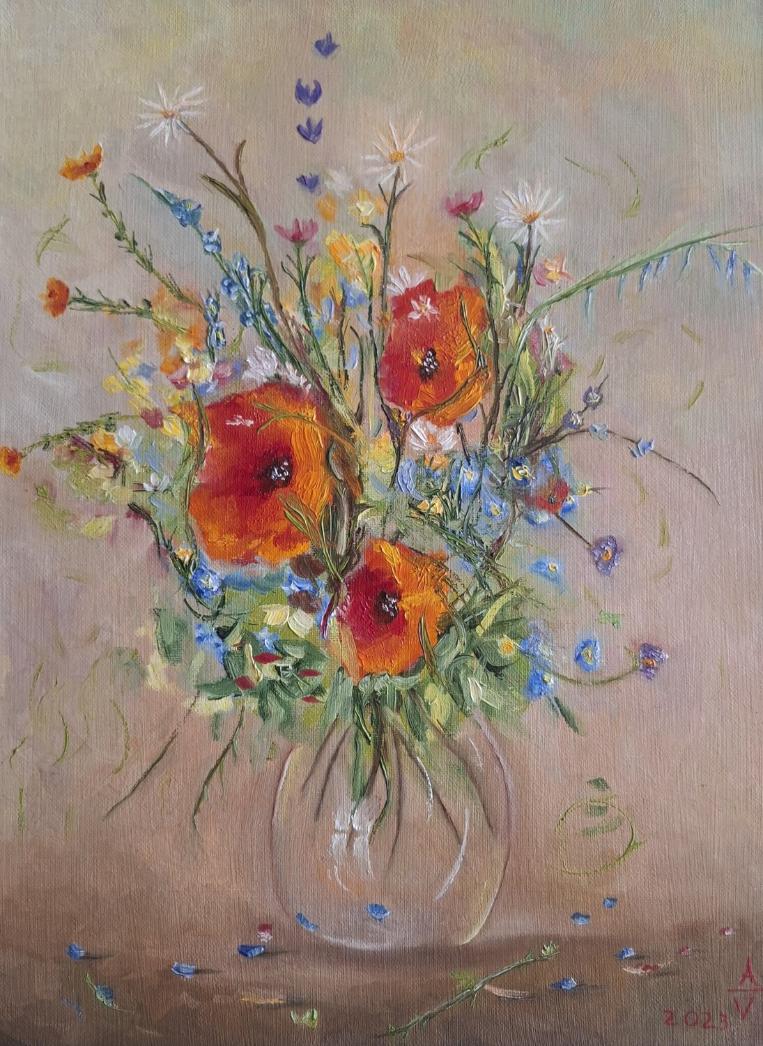 Impressionistischer Blumenstrauß Antonio Visciano