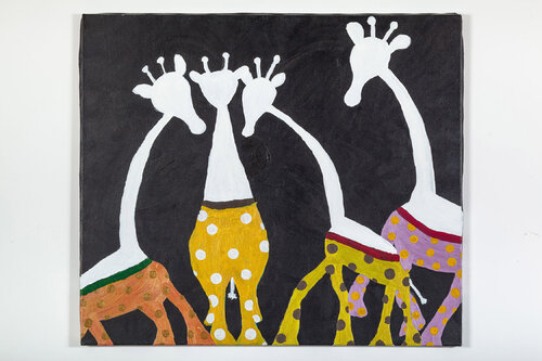 Giraffe a zampa d'elefante by Gabriella Gallo, Painting for Sale on Singulart