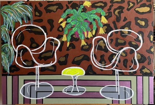 La nuit est une panthère di ISIS ., Pittura in vendita su Singulart