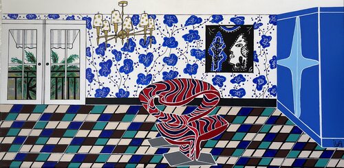 Soleil bleu van ISIS ., Schilderij te koop op Singulart