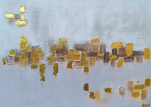 Sparkling Cubes von Rita Worpenberg, Malerei kaufen auf Singulart