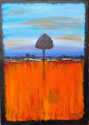 Tree in solitude van Rita Worpenberg, Schilderij te koop op Singulart