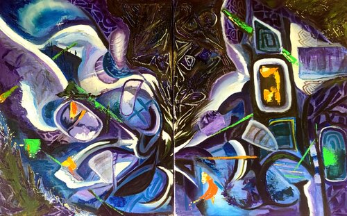 riflessioni del momento di Lena Lito, Pittura in vendita su Singulart