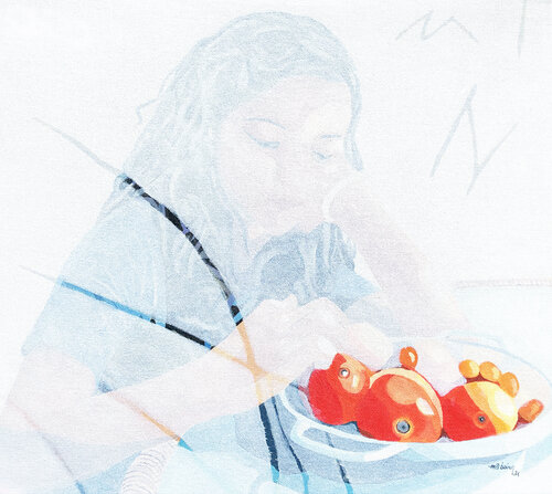 Frutos Vermelhos by Maristela Ribeiro, Painting for Sale on Singulart
