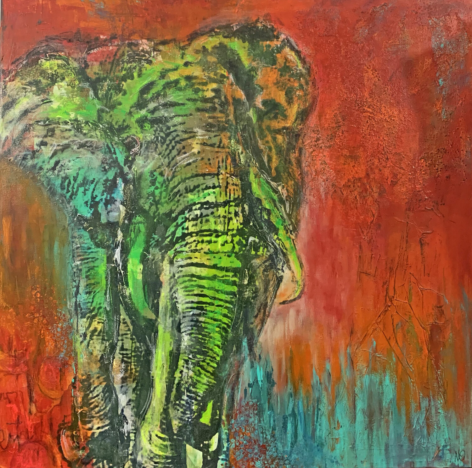 Wildlife I by Martina Ossanna (2021) Painting Acrylic, Screen