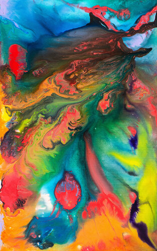 Colors of joy - 3 by CR Shelare, Painting for Sale on Singulart
