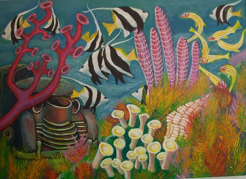 Versunkene Zivilisation by Davorka Azinovic, Painting for Sale on Singulart