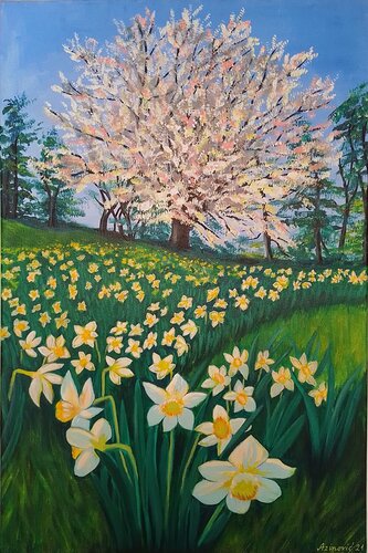 Blühende Frühling by Davorka Azinovic, Painting for Sale on Singulart
