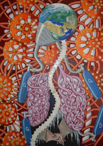 Erde im Atemnot van Davorka Azinovic, Schilderij te koop op Singulart