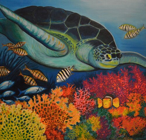 Schildkröte de Davorka Azinovic, Pintura a la venta en Singulart