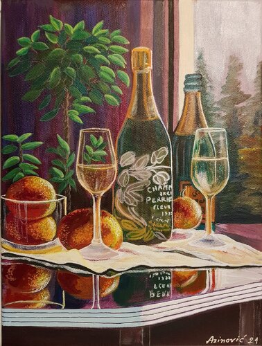 Feierliche Stimmung di Davorka Azinovic, Pittura in vendita su Singulart