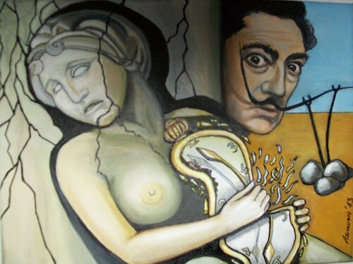 Ein Versuch die Zeit aufzuhalten van Davorka Azinovic, Schilderij te koop op Singulart