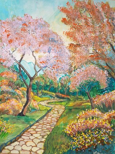 Frühlingspracht by Davorka Azinovic, Painting for Sale on Singulart