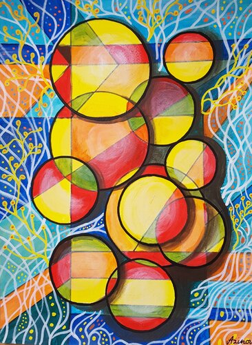 Kreise des Lebens by Davorka Azinovic, Painting for Sale on Singulart