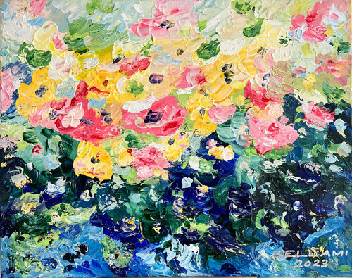 Flowers van Ingrid Sellami, Schilderij te koop op Singulart