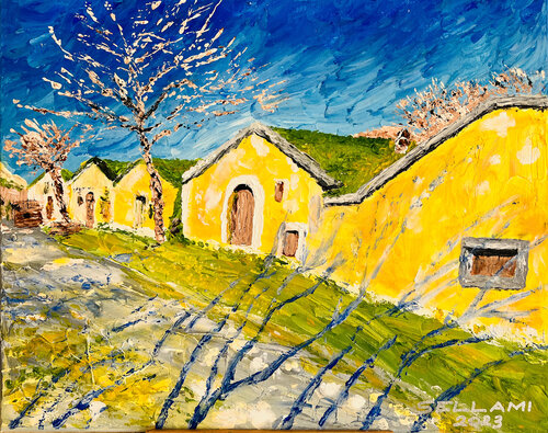 Cellar alley van Ingrid Sellami, Schilderij te koop op Singulart
