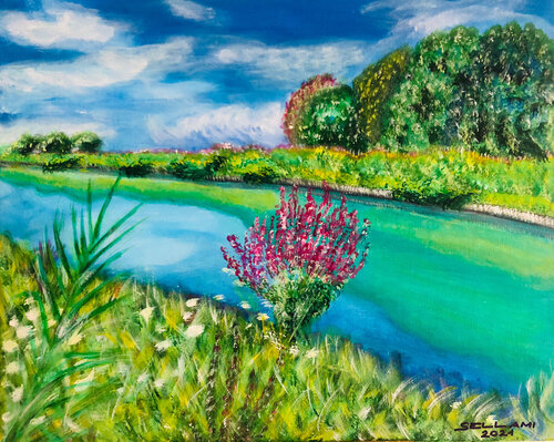 Canale di Ingrid Sellami, Pittura in vendita su Singulart