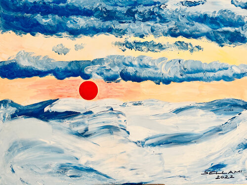 Clouds van Ingrid Sellami, Schilderij te koop op Singulart