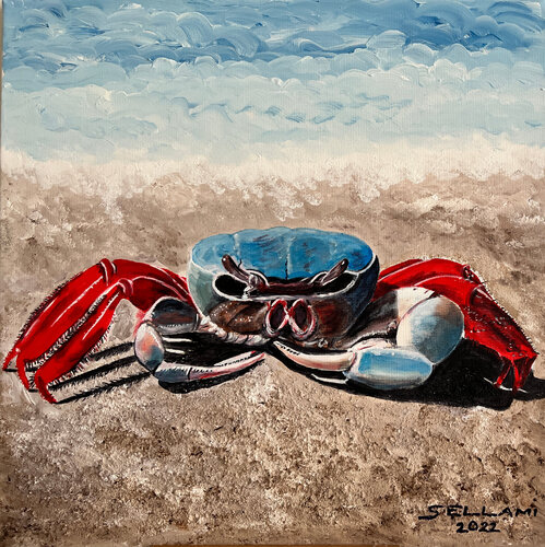 Crab von Ingrid Sellami, Malerei kaufen auf Singulart