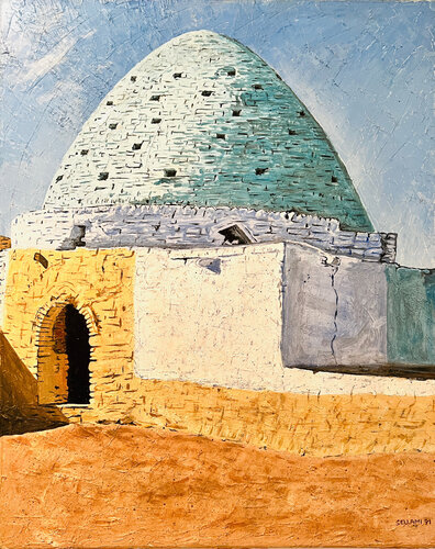 Egyptian House van Ingrid Sellami, Schilderij te koop op Singulart