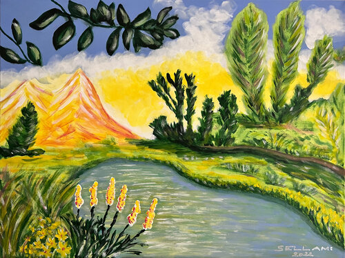 Fantastic World van Ingrid Sellami, Schilderij te koop op Singulart