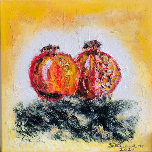 Granatäpfel von Ingrid Sellami, Malerei kaufen auf Singulart