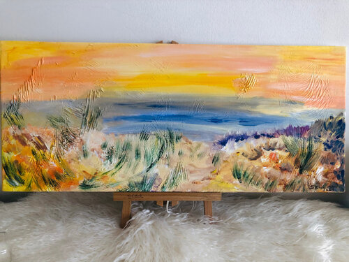 Meeresdünen di Ingrid Sellami, Pittura in vendita su Singulart