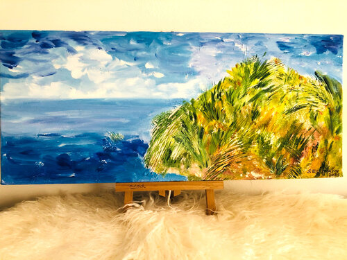 Meereshügel di Ingrid Sellami, Pittura in vendita su Singulart