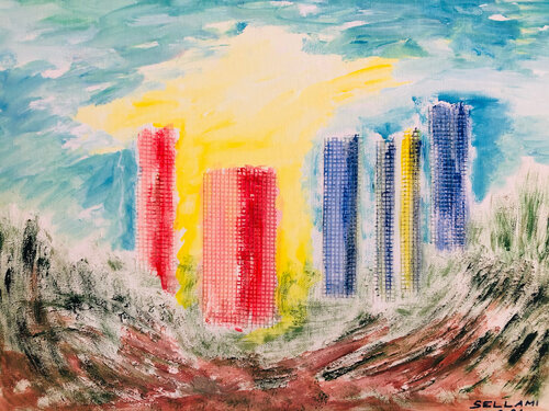 Städte von Ingrid Sellami, Malerei kaufen auf Singulart