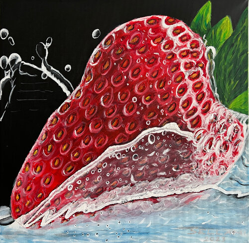 Strawberry von Ingrid Sellami, Malerei kaufen auf Singulart