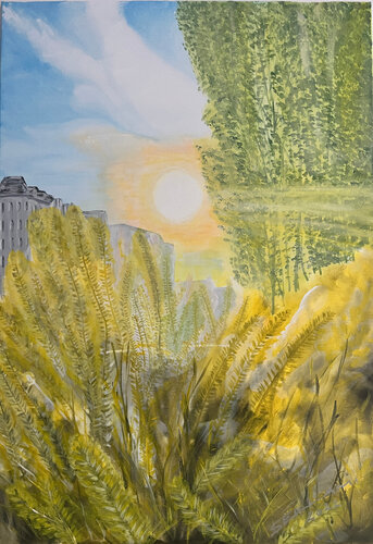 Sunny City Vienna van Ingrid Sellami, Schilderij te koop op Singulart