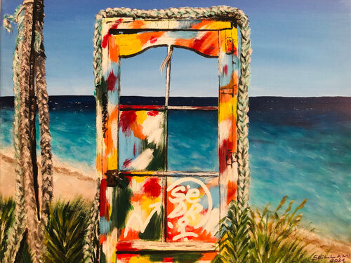 Tor zum Meer van Ingrid Sellami, Schilderij te koop op Singulart