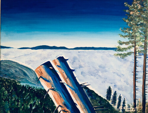 Über den Wolken von Ingrid Sellami, Malerei kaufen auf Singulart