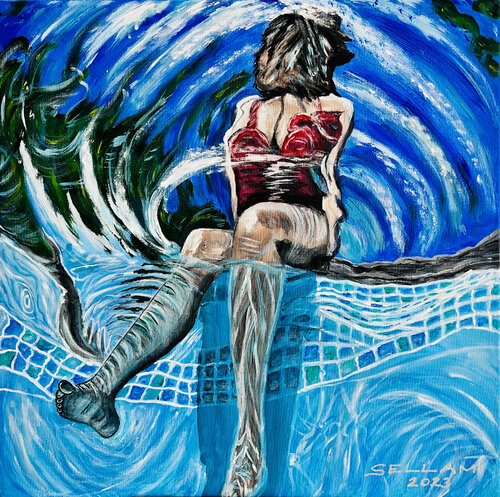 Underwater Girl von Ingrid Sellami, Malerei kaufen auf Singulart