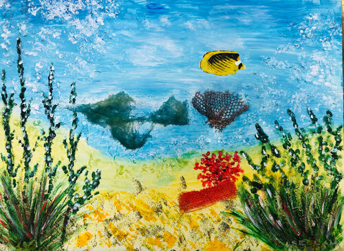 Unterwasser par Ingrid Sellami, Peinture en vente sur Singulart