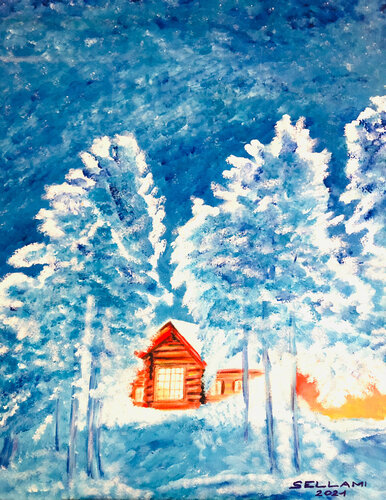 Winter by Ingrid Sellami, Painting for Sale on Singulart