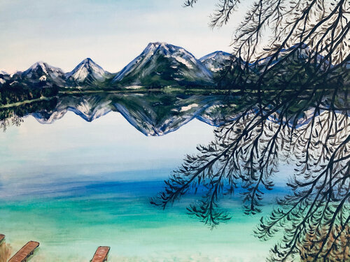 Wolfgangsee di Ingrid Sellami, Pittura in vendita su Singulart