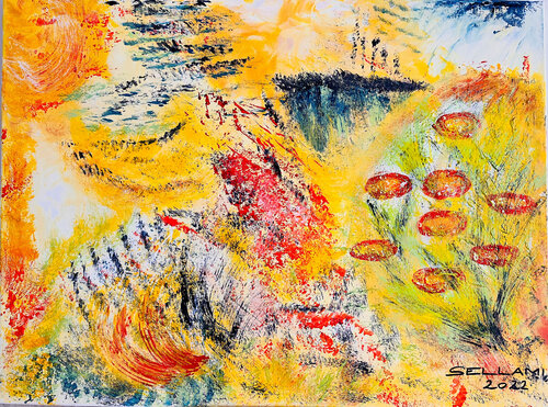 Yellow Dream di Ingrid Sellami, Pittura in vendita su Singulart