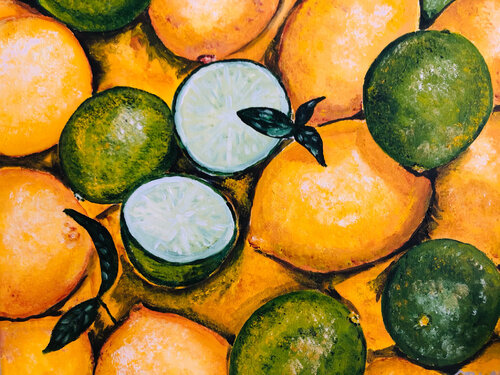 Zitronen von Ingrid Sellami, Malerei kaufen auf Singulart