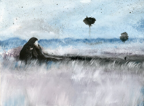 Steppe 1 by Hugues Breton, Painting for Sale on Singulart