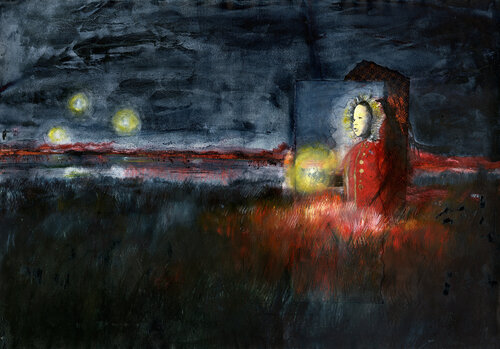 Steppe #`7 by Hugues Breton, Painting for Sale on Singulart