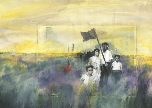 Steppe #12 by Hugues Breton, Painting for Sale on Singulart