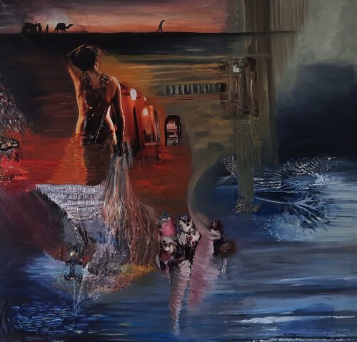 Tale of the inner depth, part 3 van Bo Vivante, Schilderij te koop op Singulart